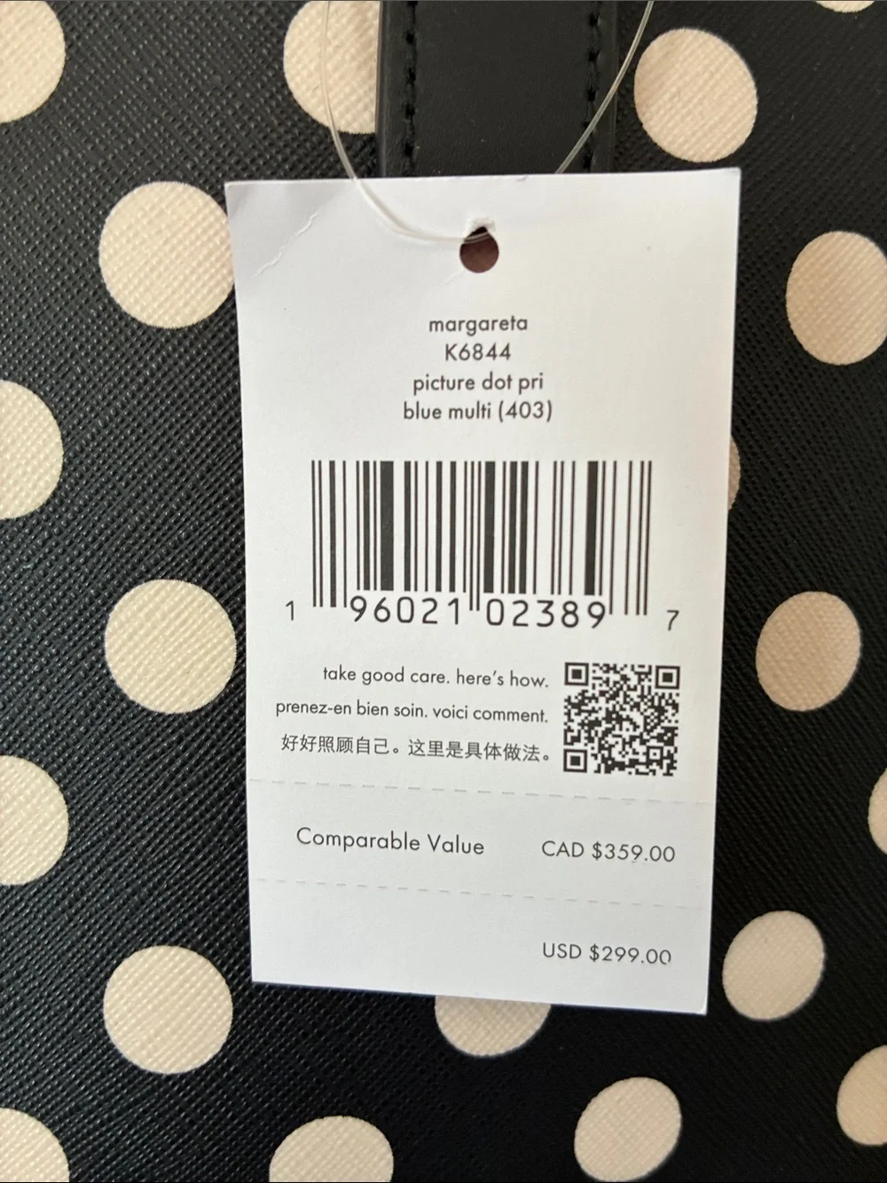Kate Spade Margareta Picture Dot Tote
